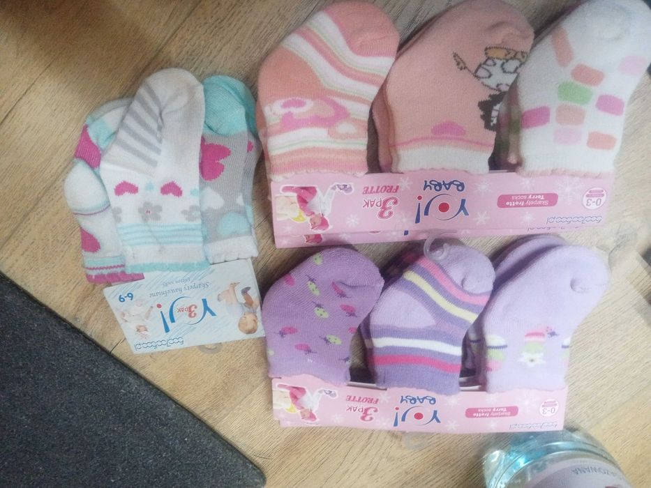 3 pak skarpetki niemowlęce