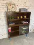 Piekna waska biblioteczka prl vintage retro