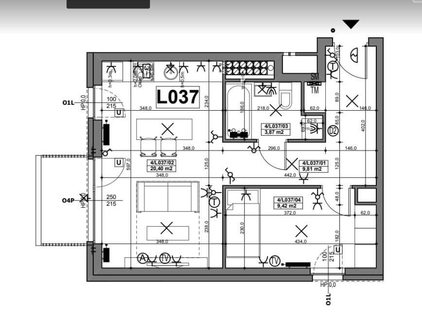 Mieszkanie Poznań Grunwald 45 m2 m2 jeleniogorska 1/3