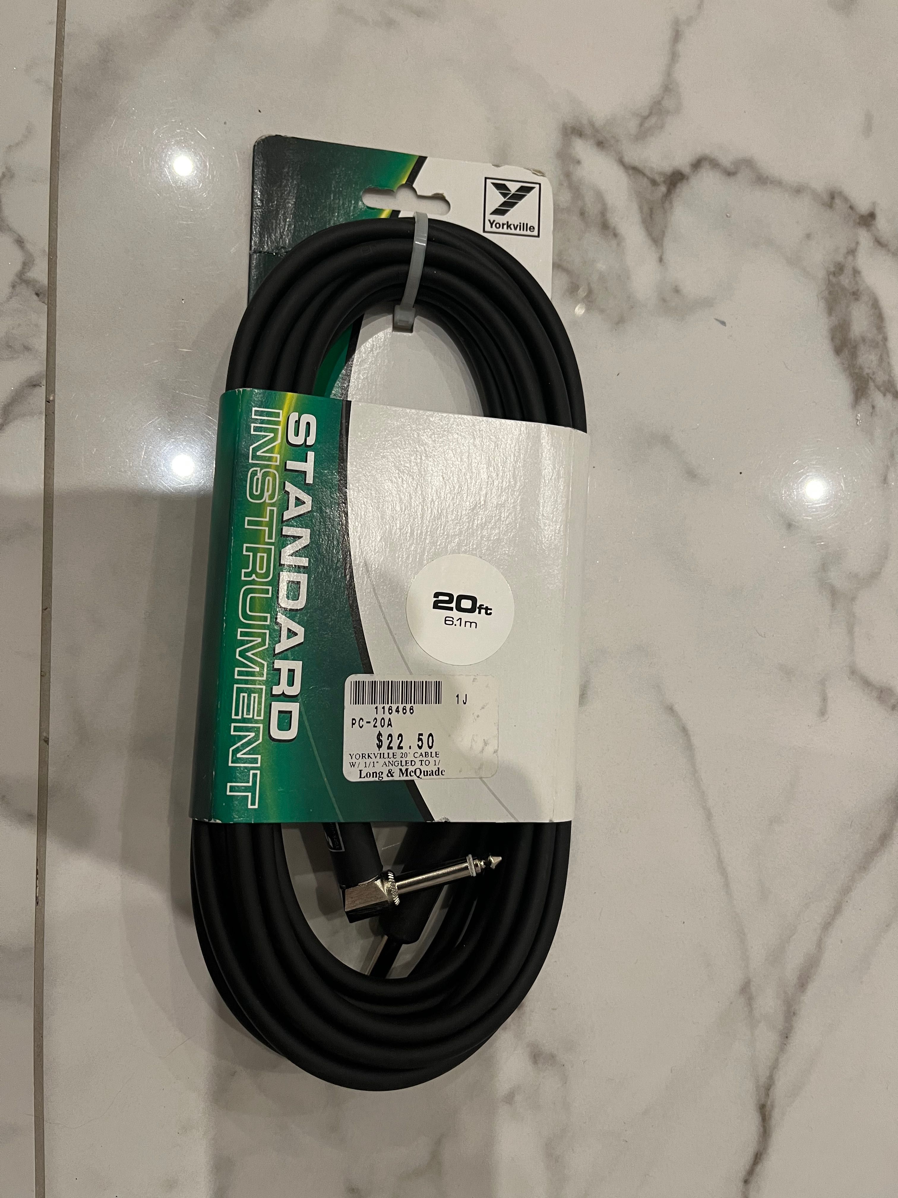 Kabel do gitary Yorkville Canada 6.1 m