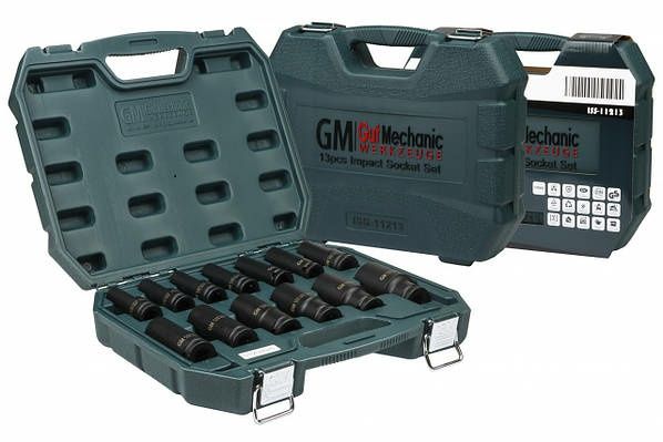 Набір ударних подовжених головок Gut Mechanic 1/2” (10–32 мм) Германия