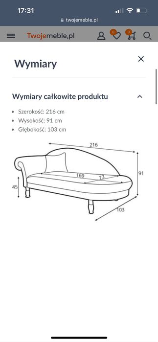 Zestaw Sofa  Szezlong i Fotel  Cupido Black Red White