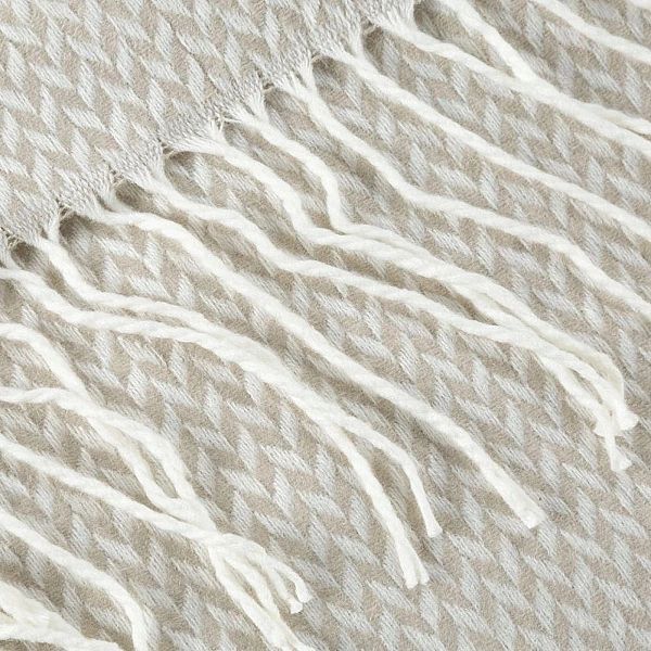 Koc narzuta na łóżko 130x170 Akrylowy Eurofirany Akryl3 Beż