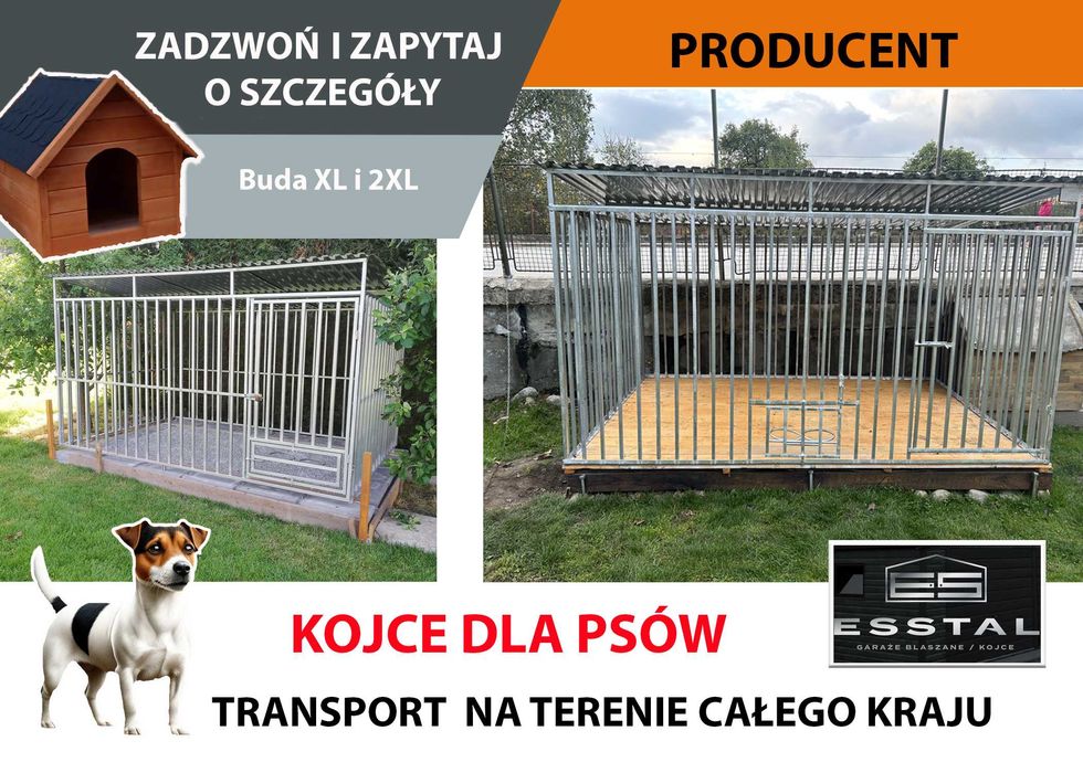Kojec dla Psa 3x2 , Kojce | montaż gratis | dla psa | OCYNK | -ESSTAL*
