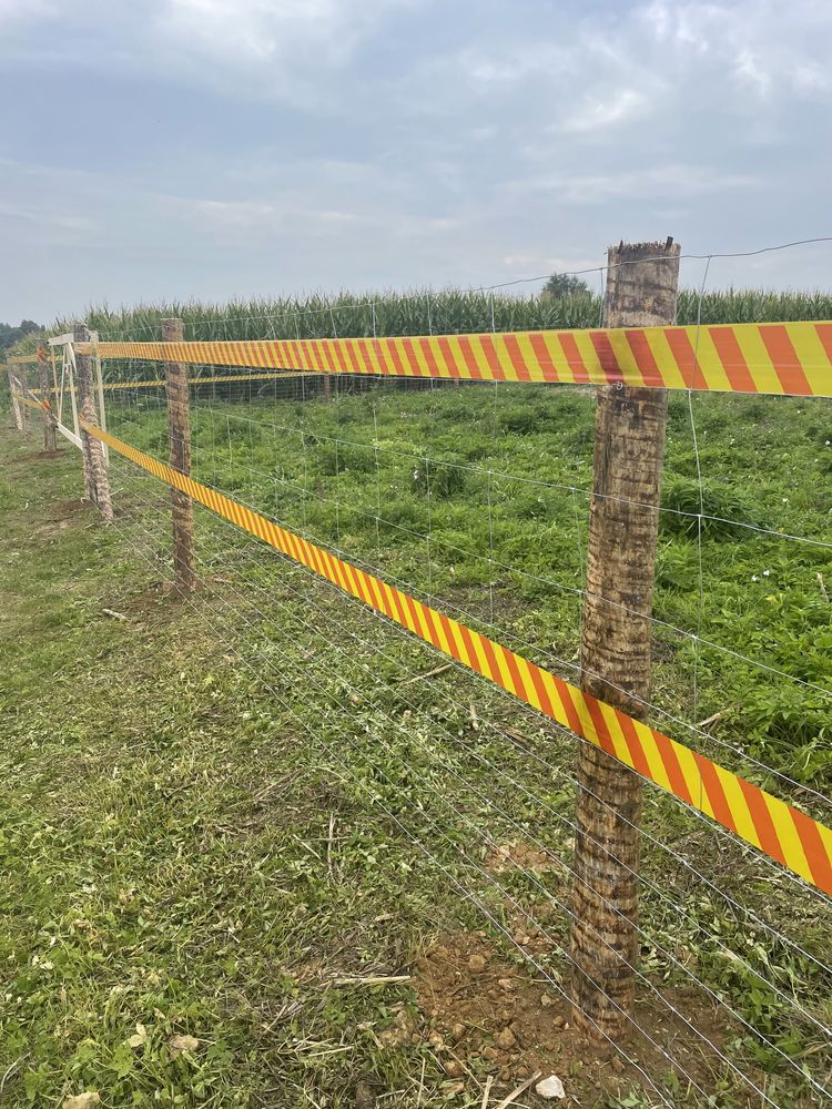 Ogrodzenie budowlane tymczasowe stemple siatka leśna brama furtka płot