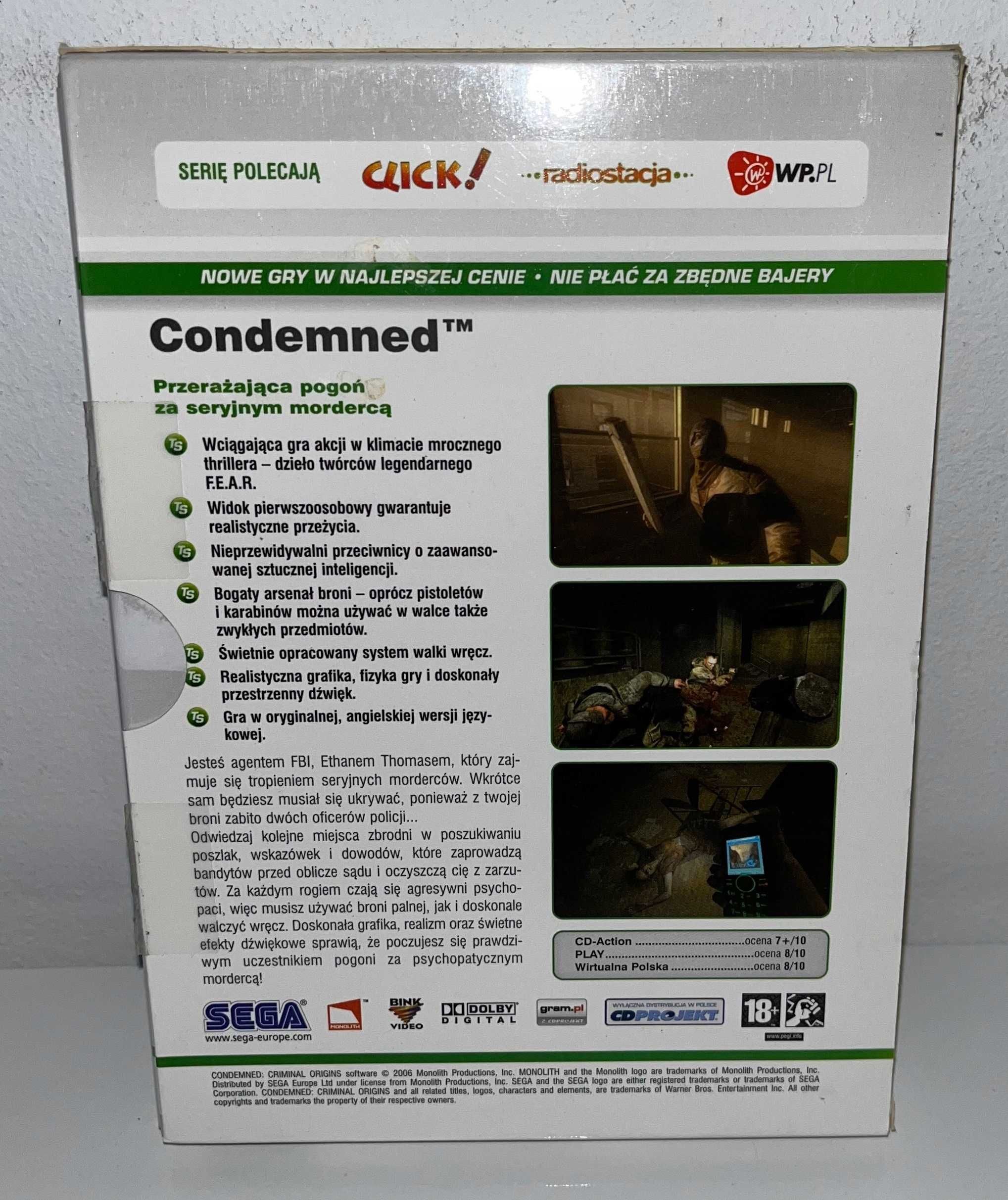Condemned BOX gra na komputer PC