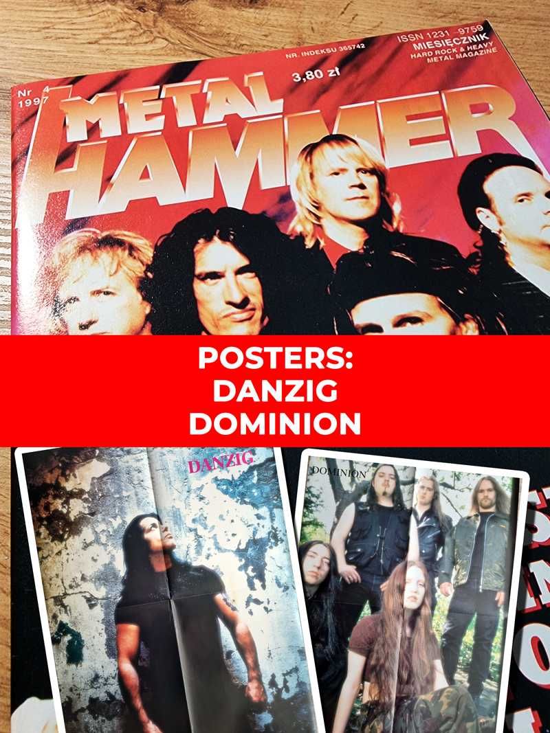 Metal Hammer 1997 - Aerosmith, Plakaty: Danzig, Dominion