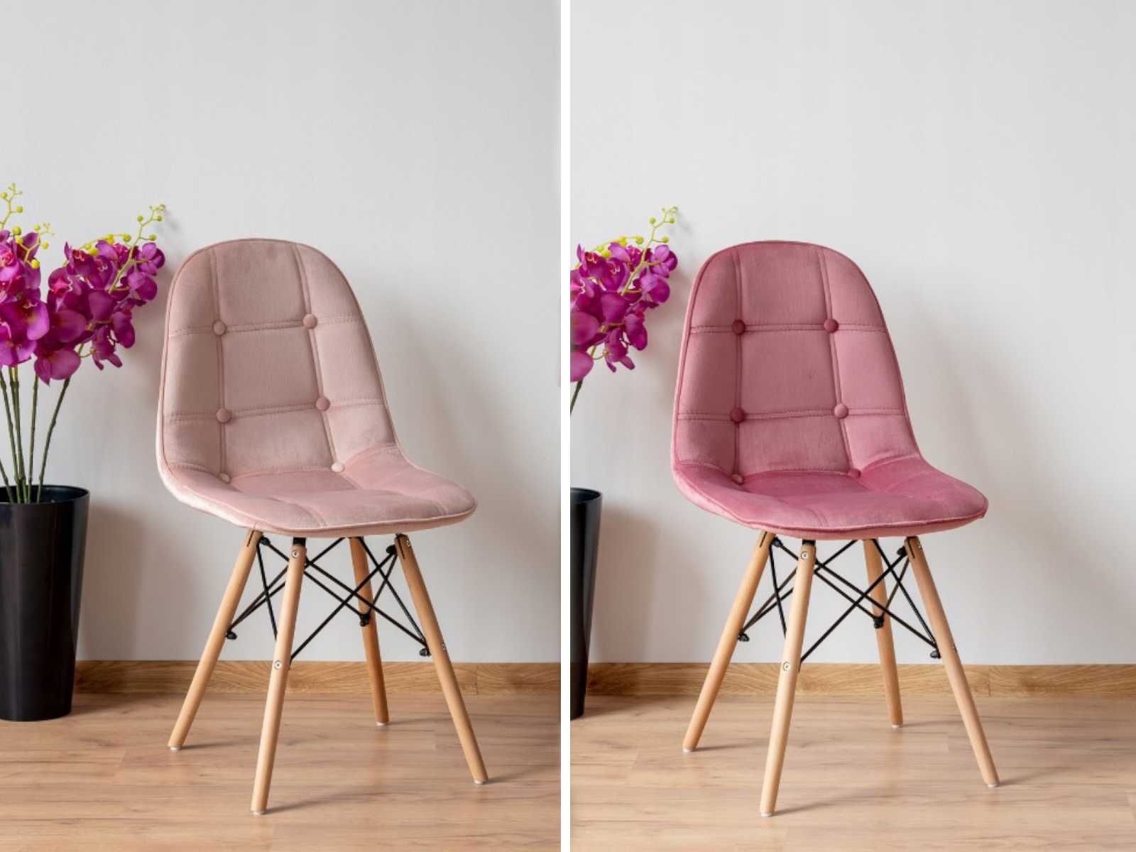 Крісло, стілець Скандинавський, стул, кресло VERONA ВЕЛЮР (рожевий)