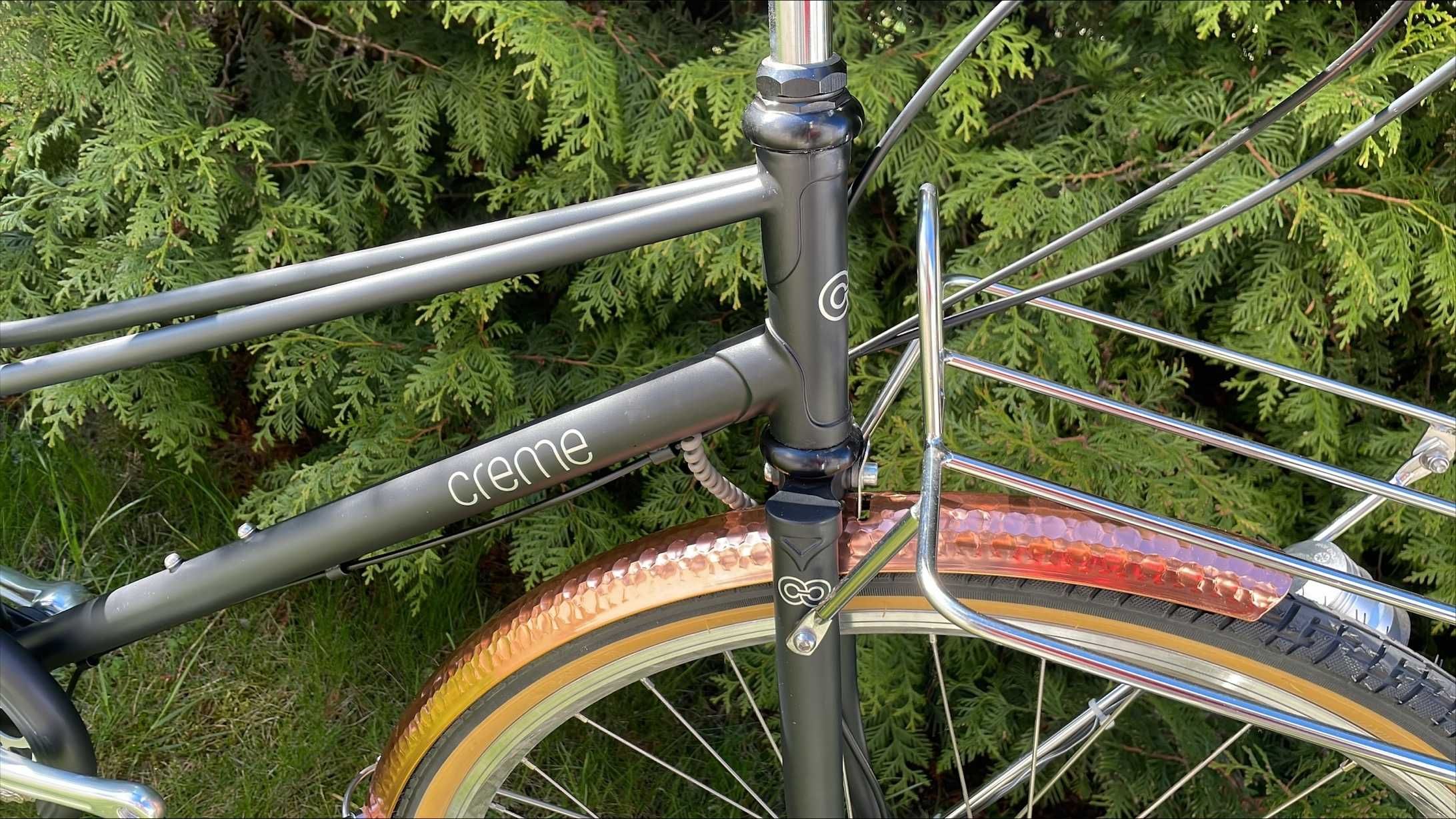 Rower miejski Creme Caferacer Lady Doppio Custom – Black Matt 495mm