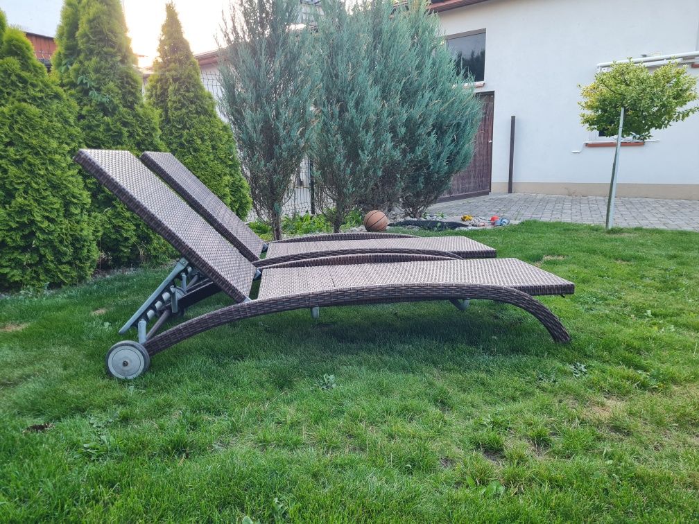 Leżaki ogrodowe technorattan Oltre