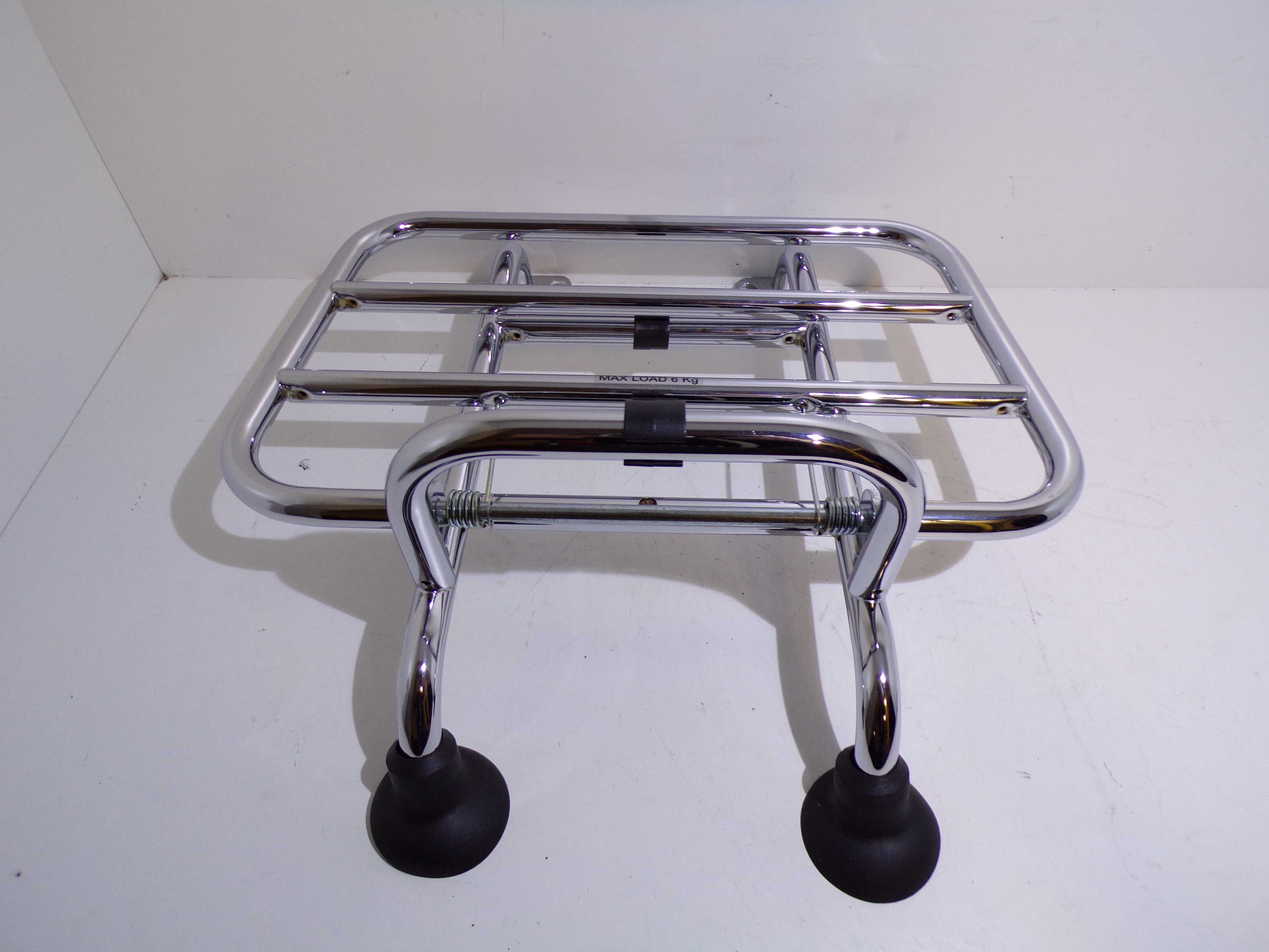 Bagażnik Chrom przód Oryginał z Grawerem Vespa LX 50/125cc OEM.