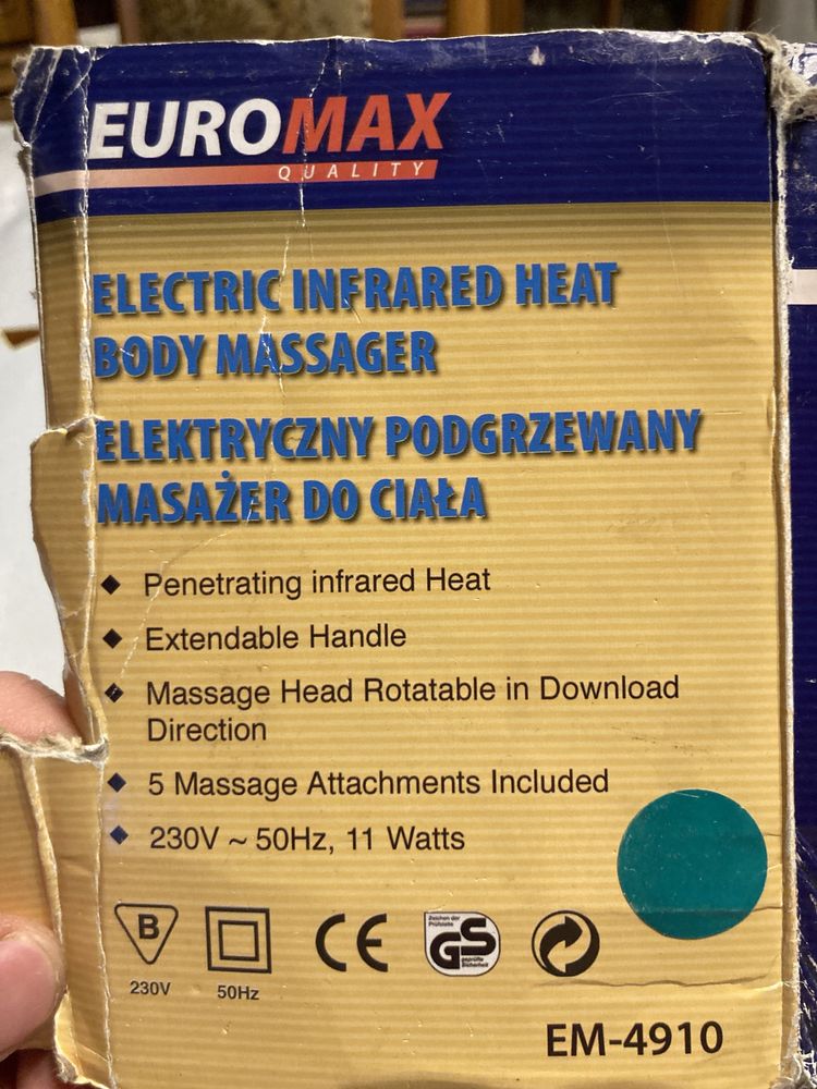 Masażer i podgrzewacz do ciała