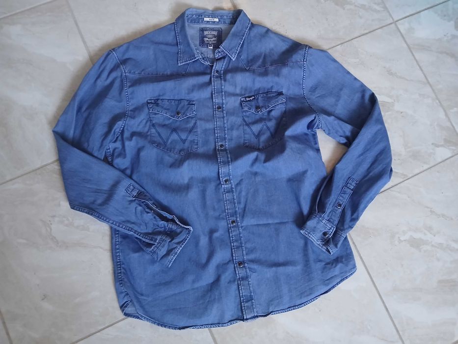 Koszula Jeansowa  Wrangler xl pachy:2x59cm