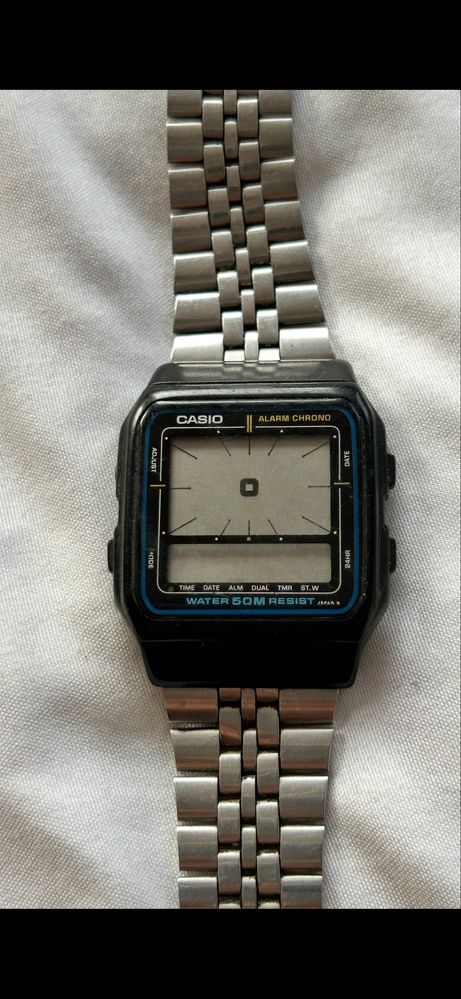 2 zegarki stare zegarek kessel prl ae-11w analog casio prl elektr.