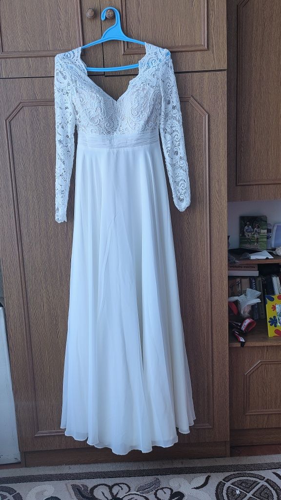 Свадебное платье цвет Айвори,весільна сукня.Реальному покупателю скидк