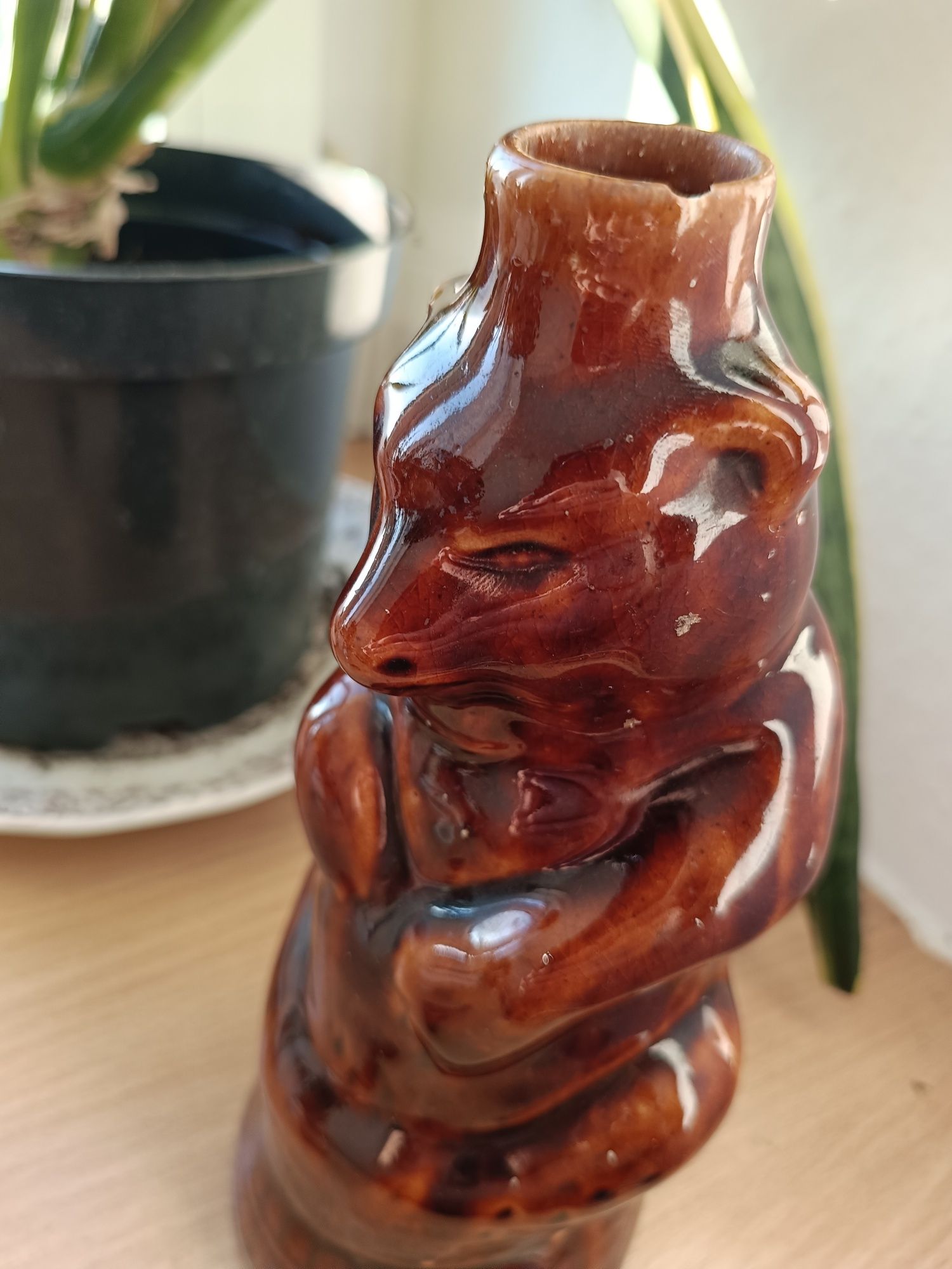 Stara karafka,Kamionka, niedźwiedź, miś
