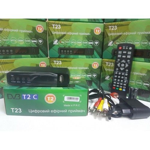 Эфирный DVB-T2 тюнер приставка ресивер декодер GoldenStream T23