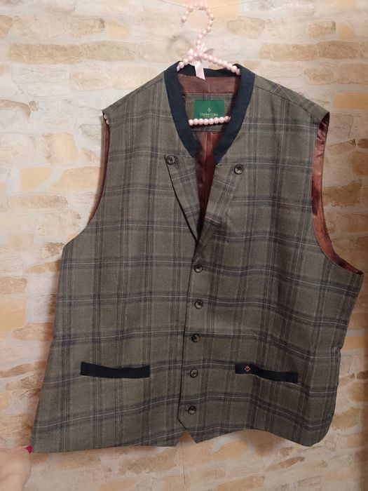 (7XL/66) Charles Colby/ Biznesowa kamizelka garniturowa z Londynu