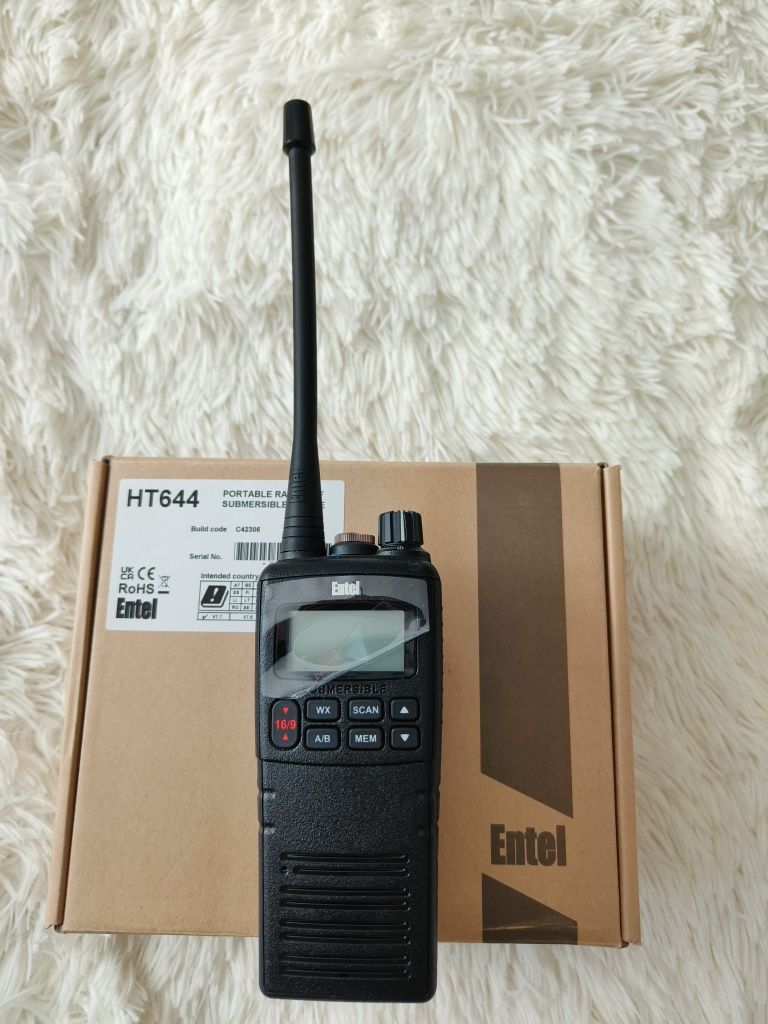 Radio morskie VHF, profesjonalne, ręczniak, ENTEL HT644, nowe,