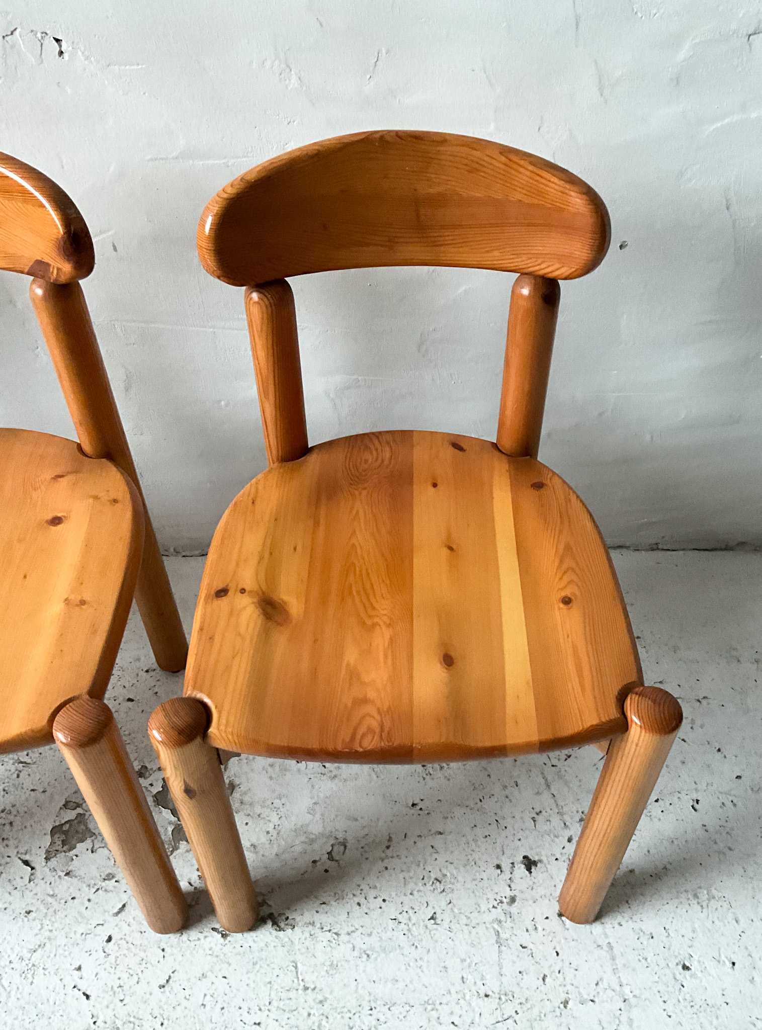Duńskie krzesła proj. Rainer Daumiller lata 70 vintage design