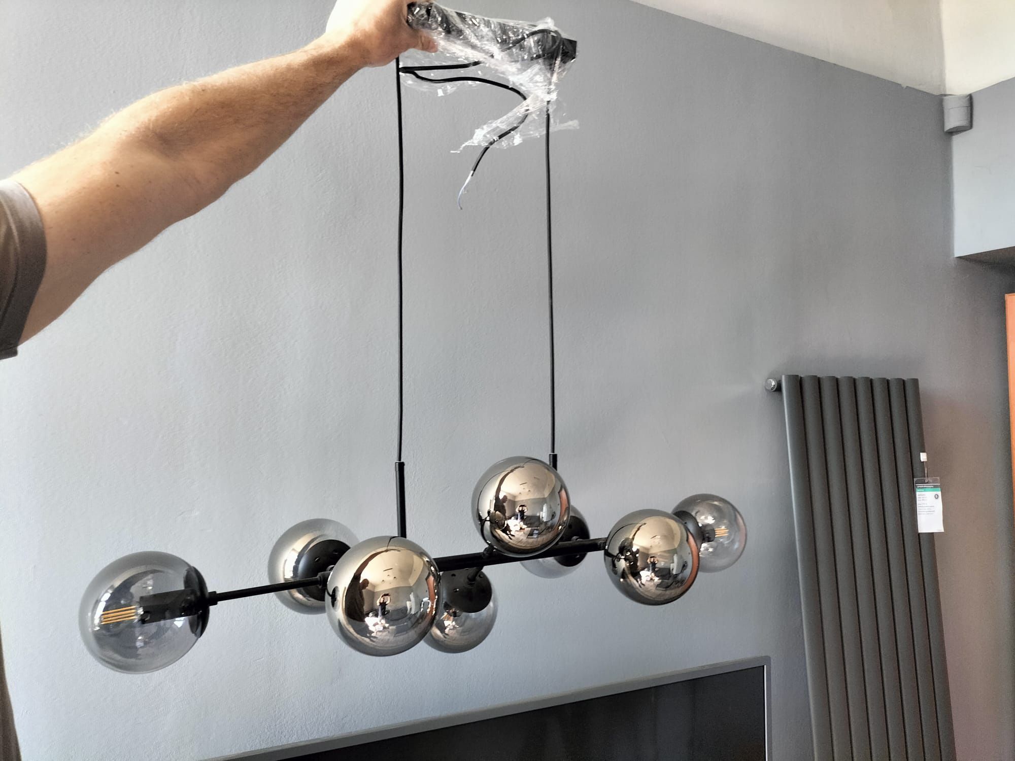 Lampa wisząca italux molite 8 x e14