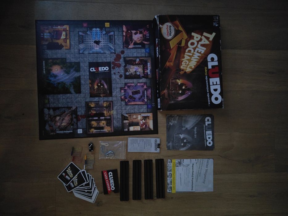 Cluedo Tajemnica pociągu - kryminalna gra planszowa