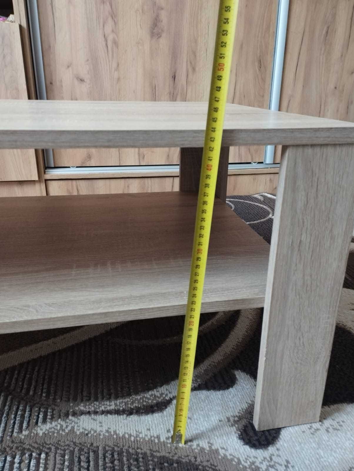 Narożnik z funkcją spania + stolik kawowy z szybą