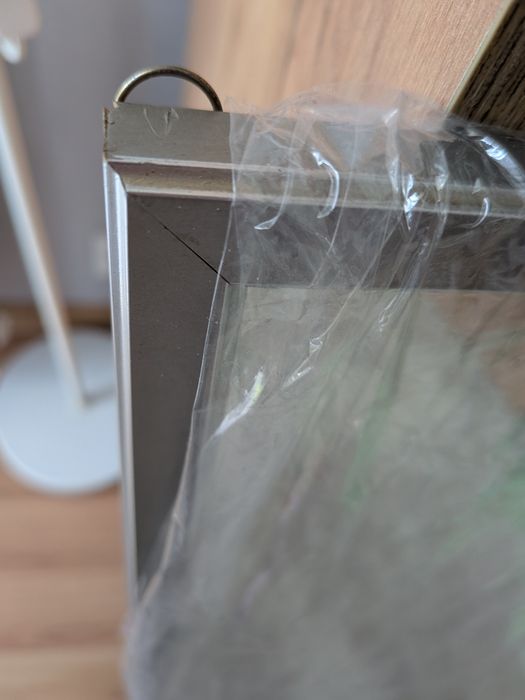 Lustro w aluminiowej ramie oddam za płyn do płukania