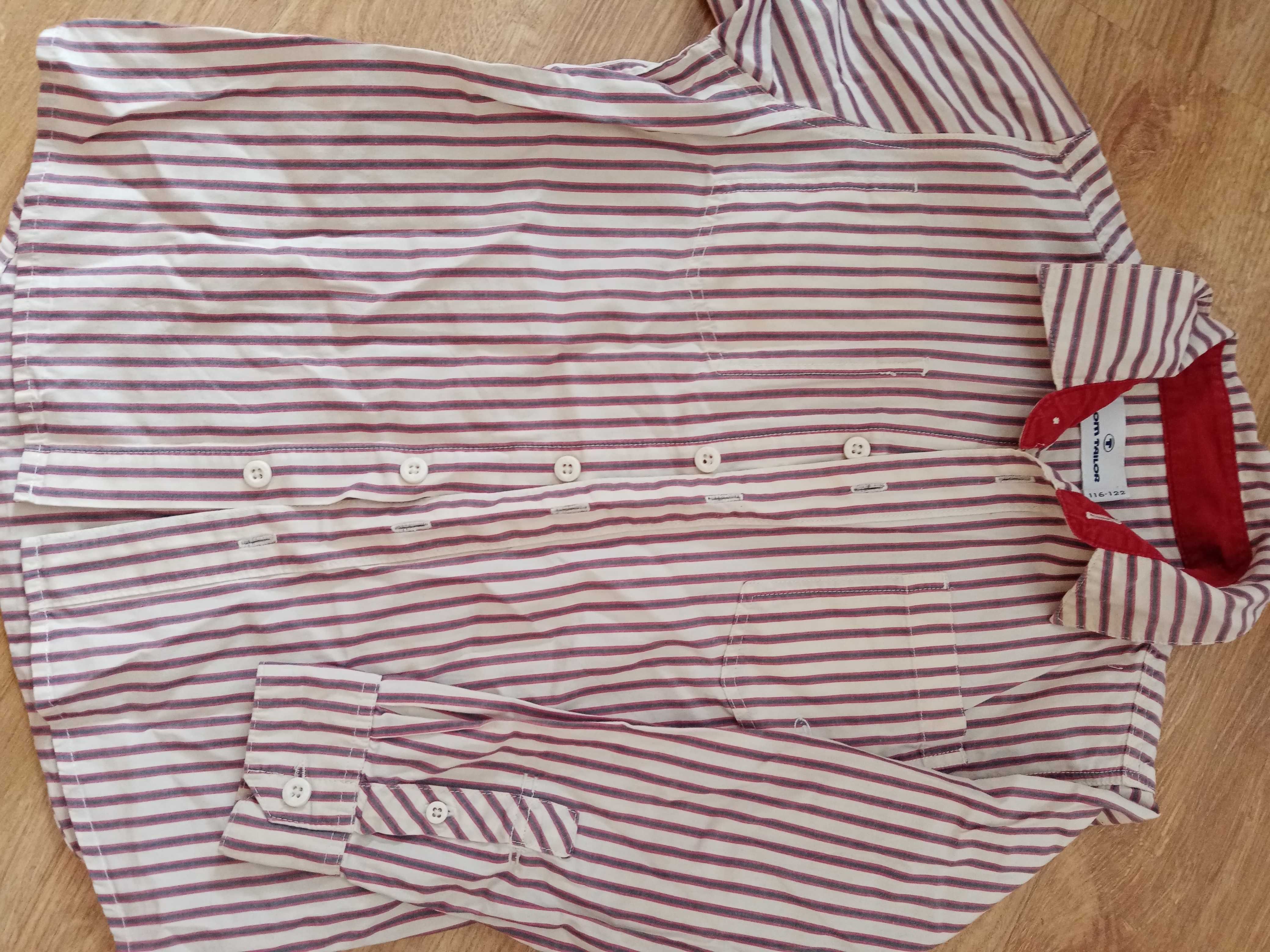 Koszula chłopięca w paski 116-122 cm