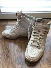 Nike high hi dunk biale 37.5