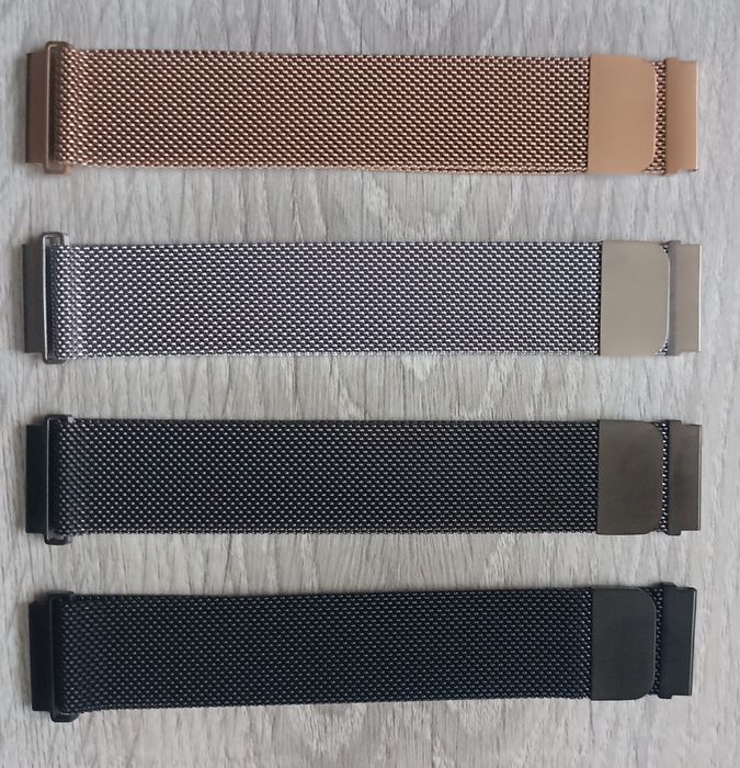 Ремешки браслеты миланская петля, Milanese Loop сталь 20мм-22мм.