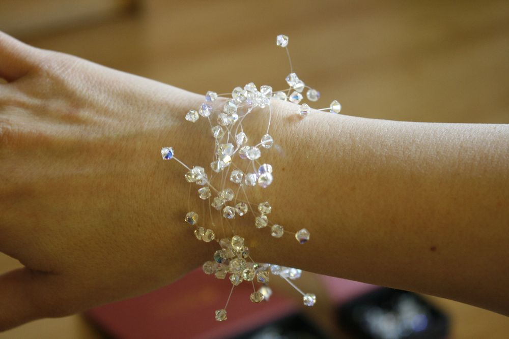 Biżuteria ślubna marki Sezam z kryształkami Swarovskiego