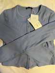 Krótki sweterek cardigan bluzka baby blue Zara S