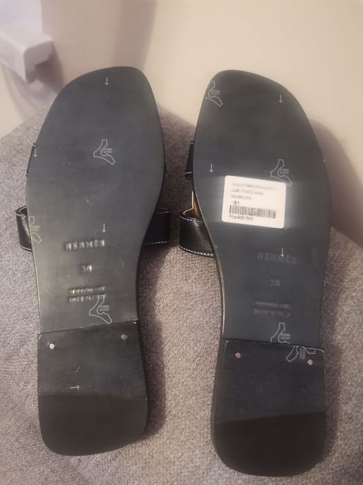 Klapki Hermes oran sandals