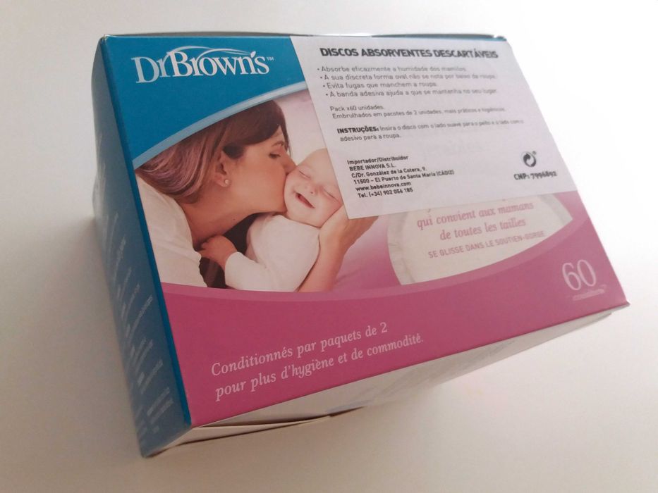 DR. BROWN'S - Pack Discos absorventes descartáveis 60 unidades - NOVO