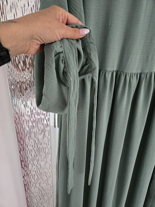 Sukienka maxi boho Refka Casual 36 38 wiązana lejaca