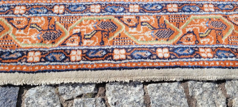 -70% orientalny indo saroug mir perski dywan ręcznie tkany 82/350cm