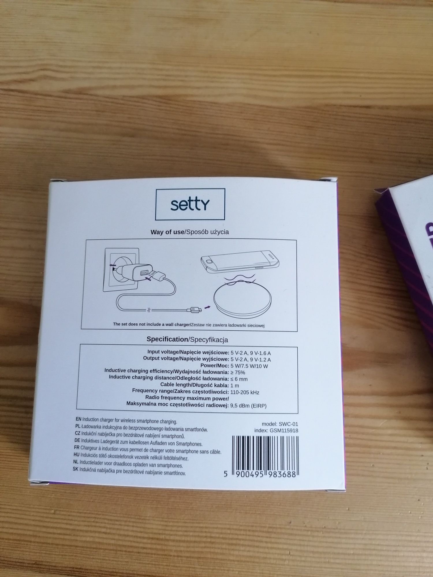 Setty ładowarka bezprzewodowa