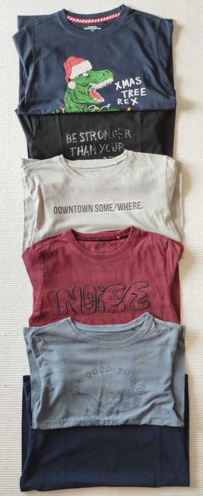 RESERVED_roz. 152 cm_zestaw 6 bluzek_longsleeve_długi rękaw_paka