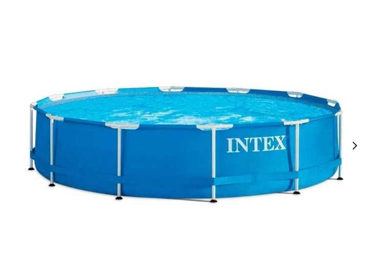 Piscina Redonda INTEX Metal Frame - 6503L - Com Bomba