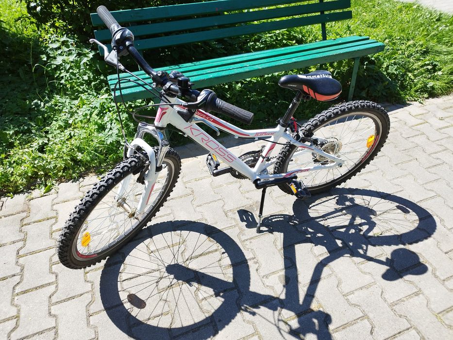 Rower górski Kross LEA JR 1.0 biało/różowo/fioletowy