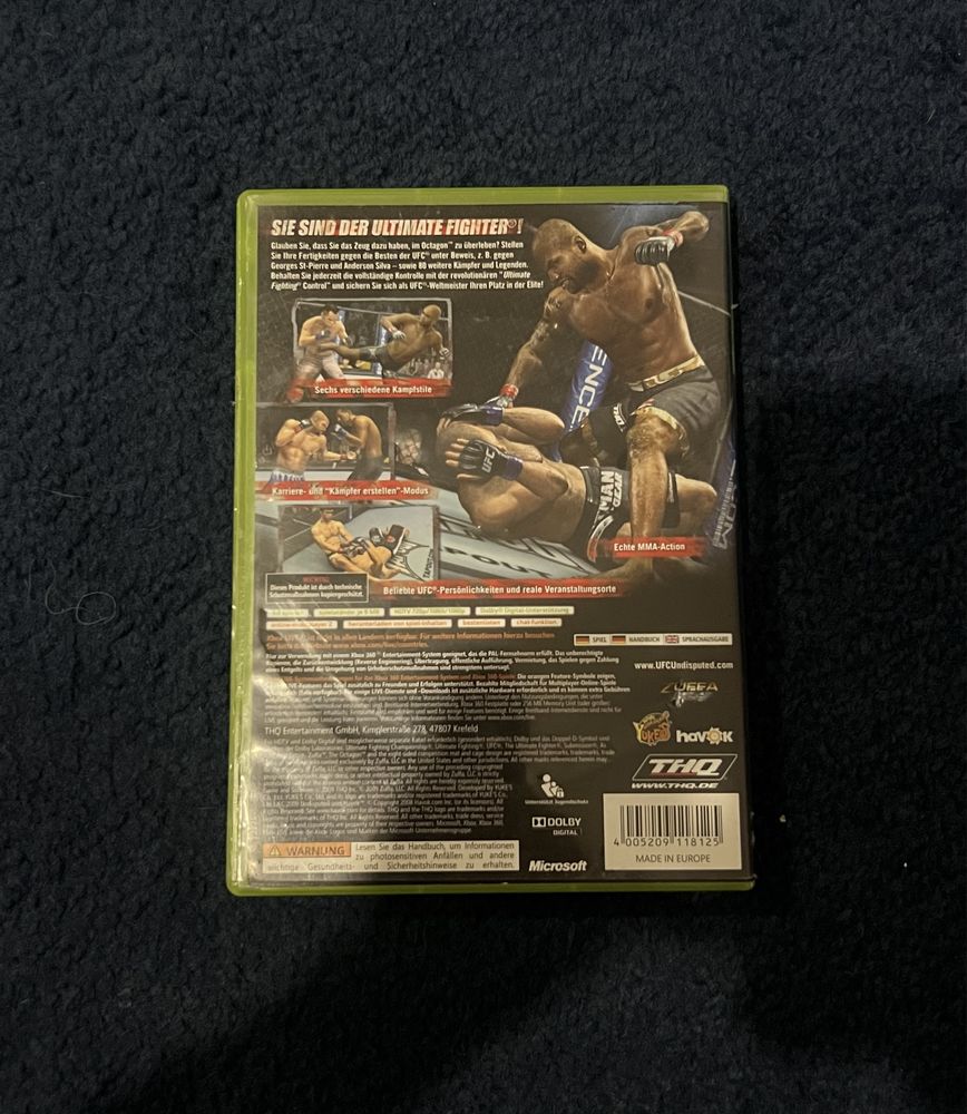 gra ufc 2009 undisputed xbox 360 xbox live