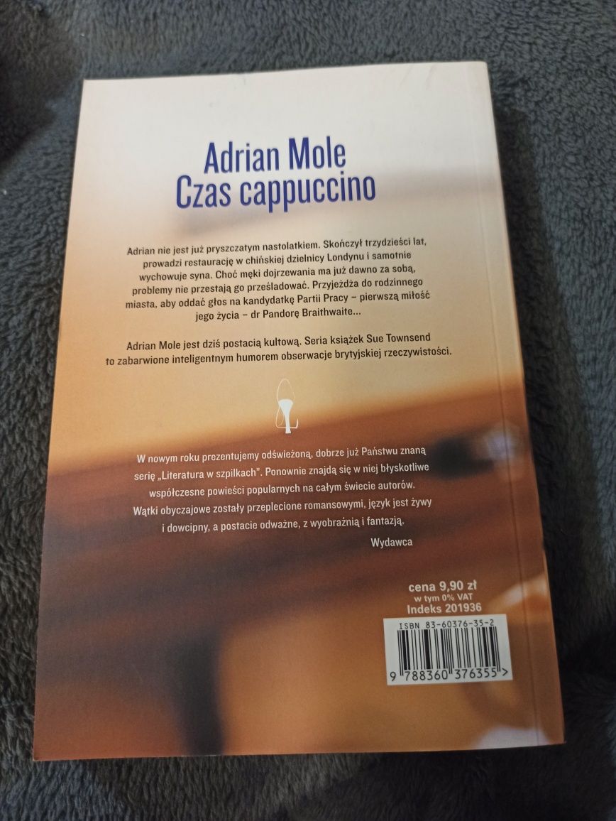 Czas cappucino Adrian Mole Sue Townsend