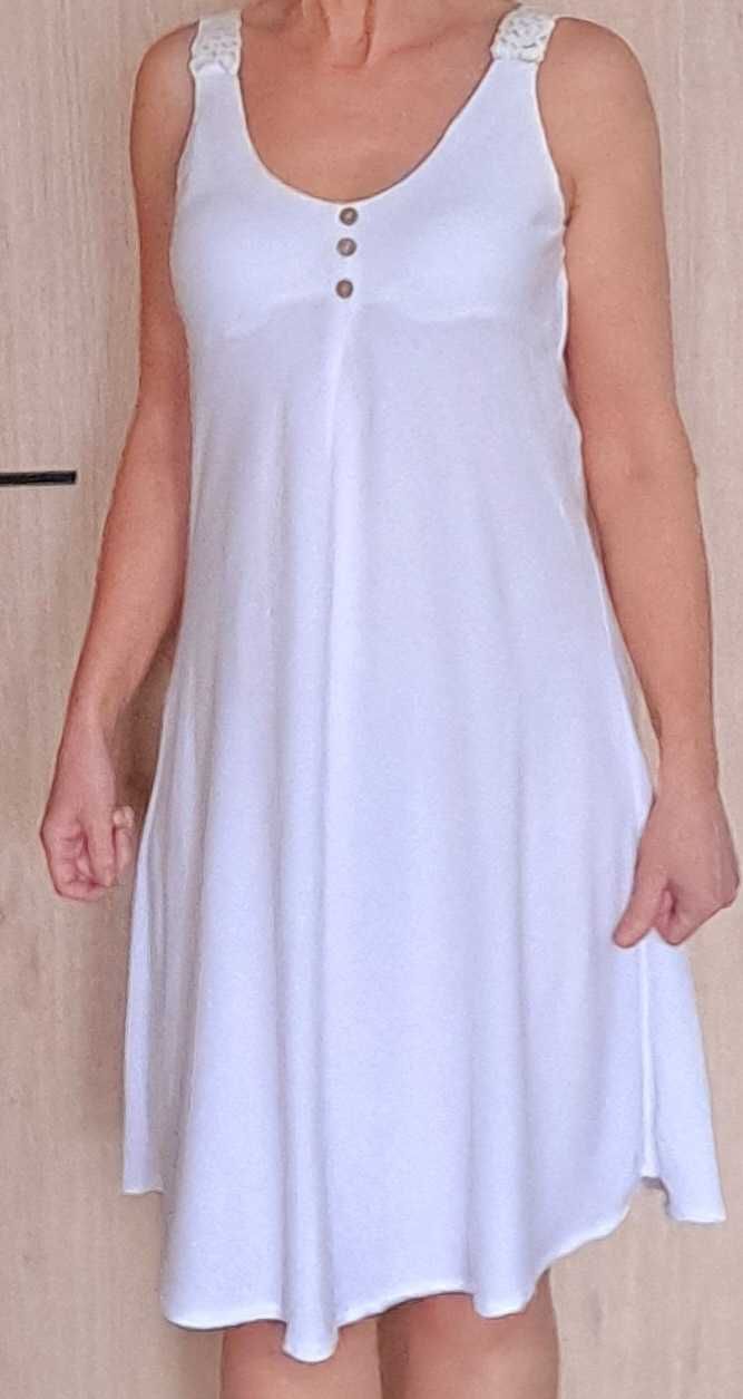 Sukienka letnia - roz.S/M - biała