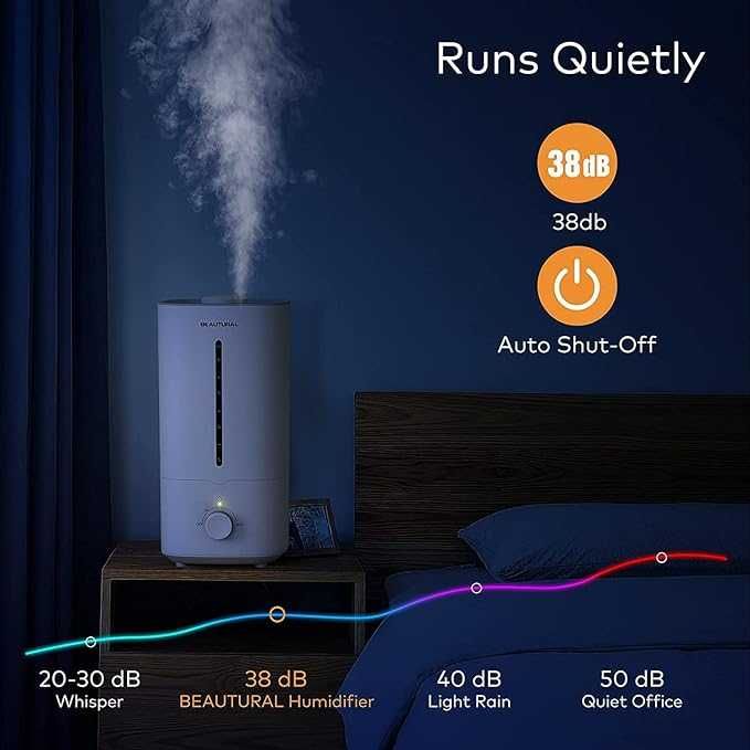 BEAUTURAL nawilżacz powietrza, 4,5 l, ultradźwięko