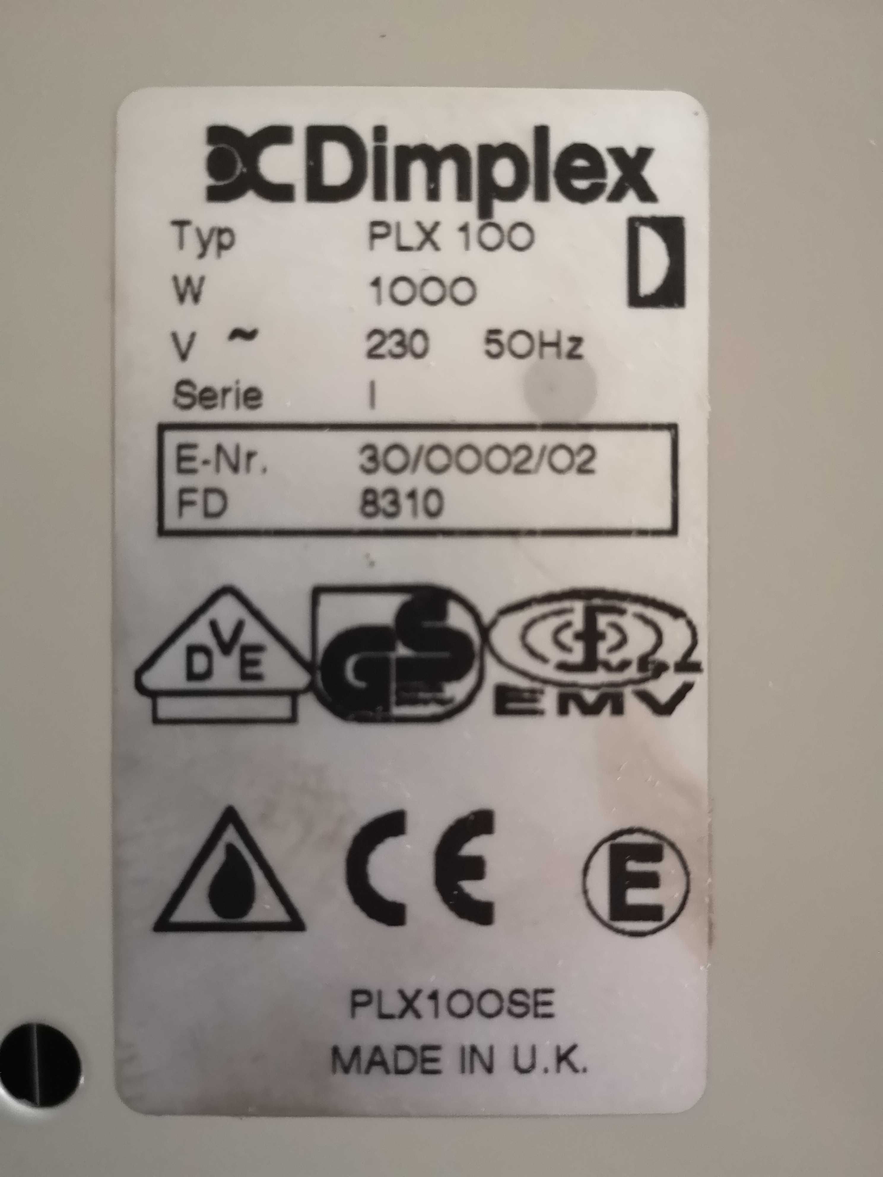 Dimplex PLX 1000W - Elektryczny grzejnik