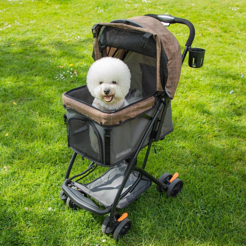 Hafenbande Wózek Dla Psa Kota Buggy Sailor Brązowo-Szary Do 15Kg