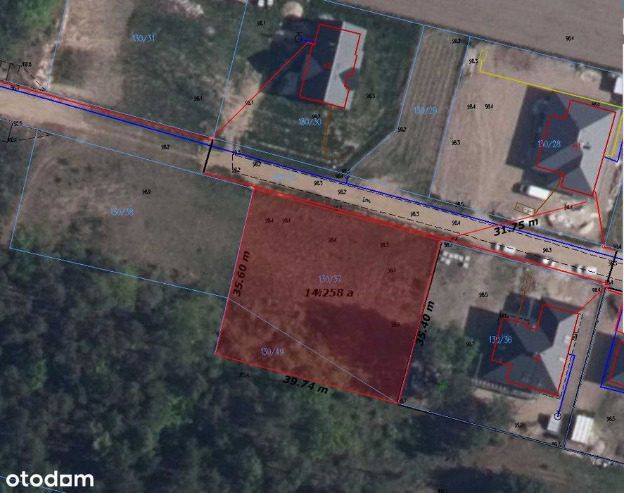 Dzbenin działka na sprzedaż ul.Letnia 14.25 ar