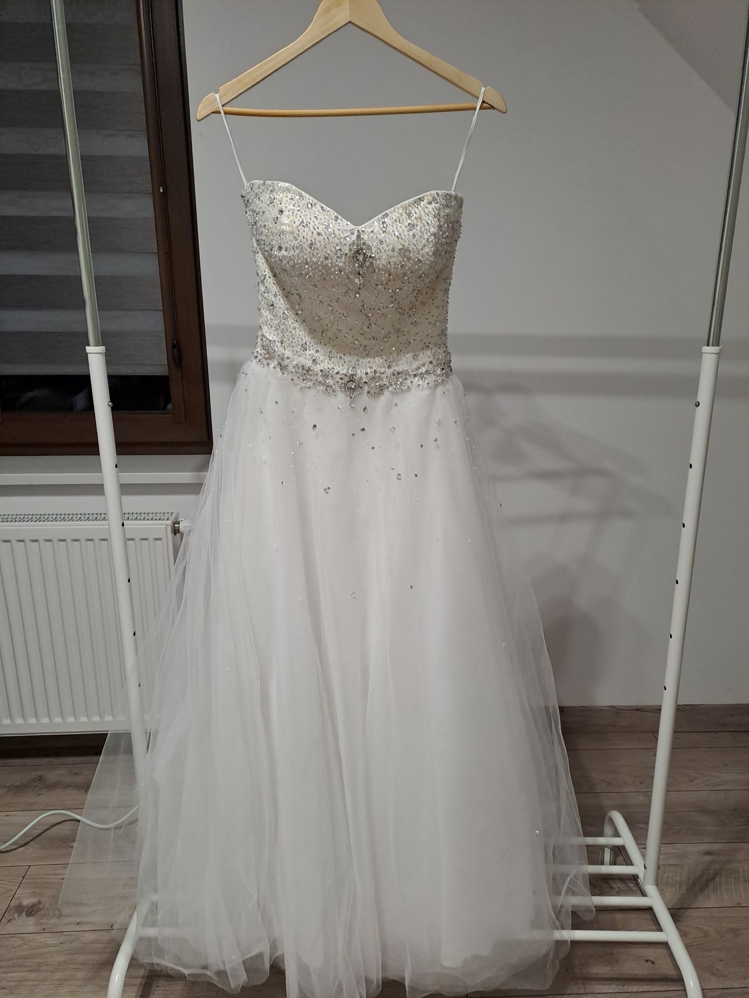 Suknia ślubna Bella Sposa rozm 34/36 ; gratis welon