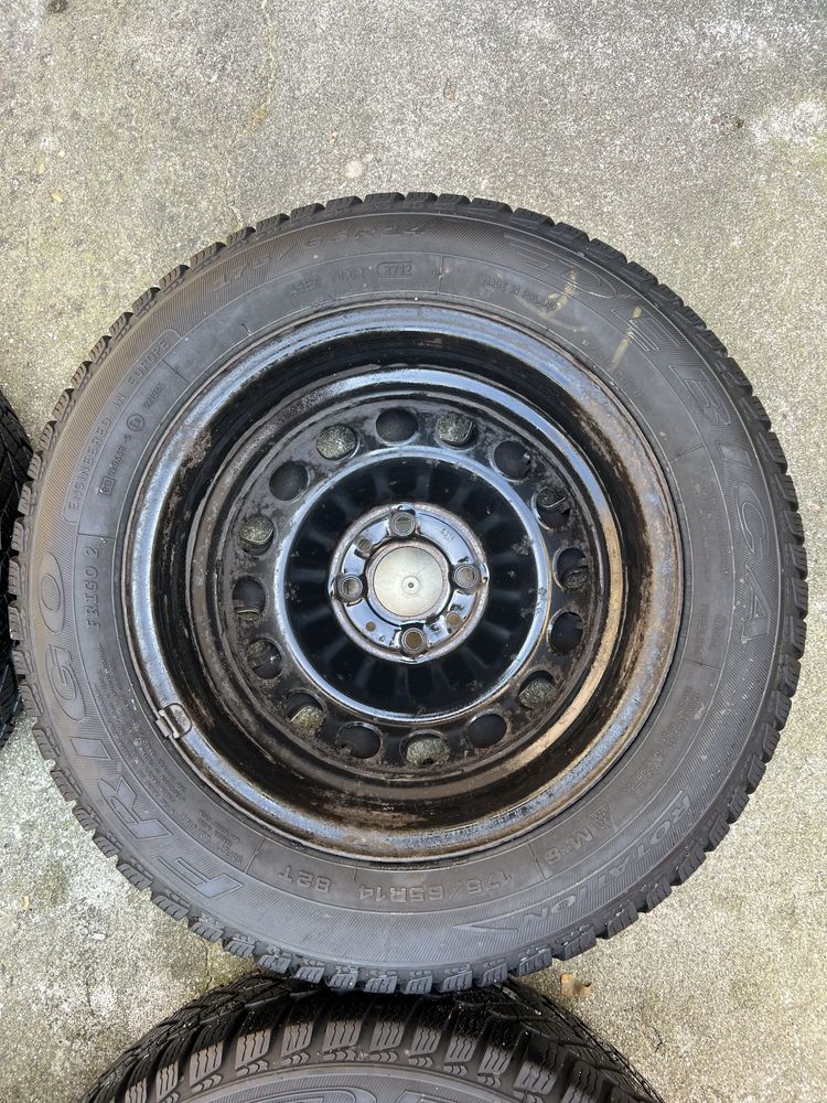 Felgi, kołpaki, opony zimowe 14” Fiat 500 175/65 R14